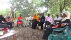 A four hours Focus group discussion with Msambweni women leders discussing how the women could be demystified in the political leadership of Kwale County.With Kwale Human Rights Network taking the lead in women emancipation.collaborating with AGA KHAN foundation
